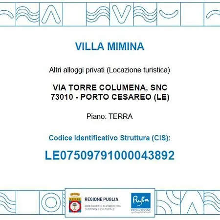 Semesterbostad Mimina *